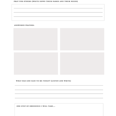 60-Day Prayer Journal (Digital Journal)