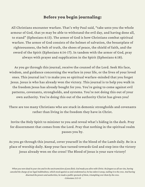 Freedom in Christ Journal (Digital Journal)