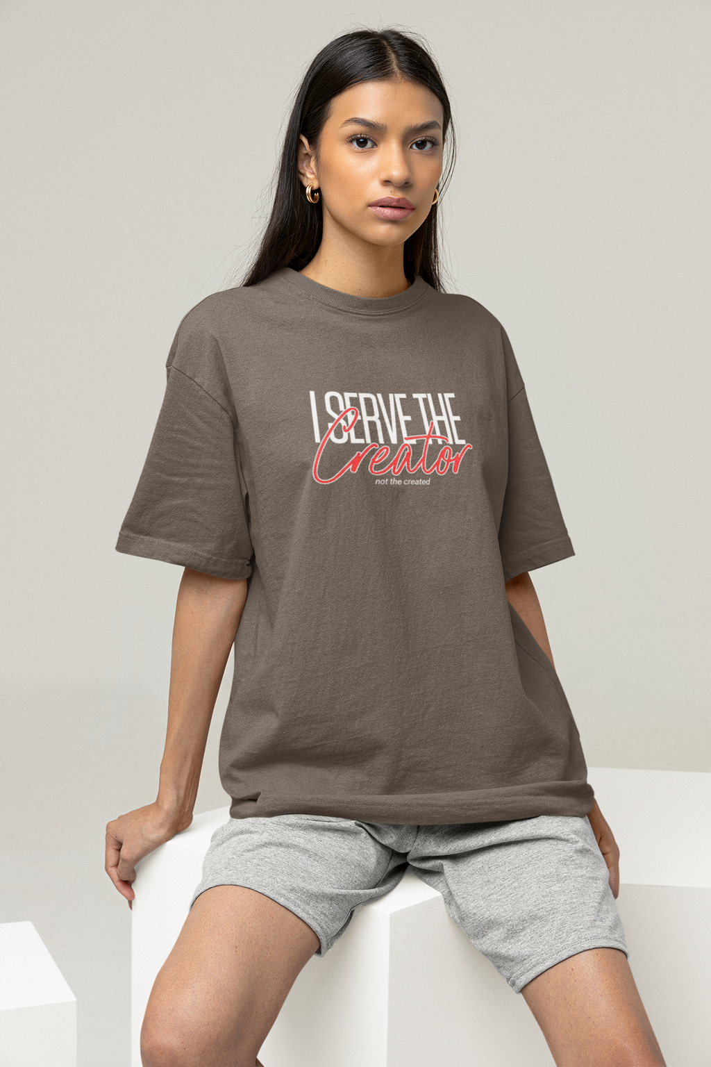 Serve the Creator Oversized Boxy Tee