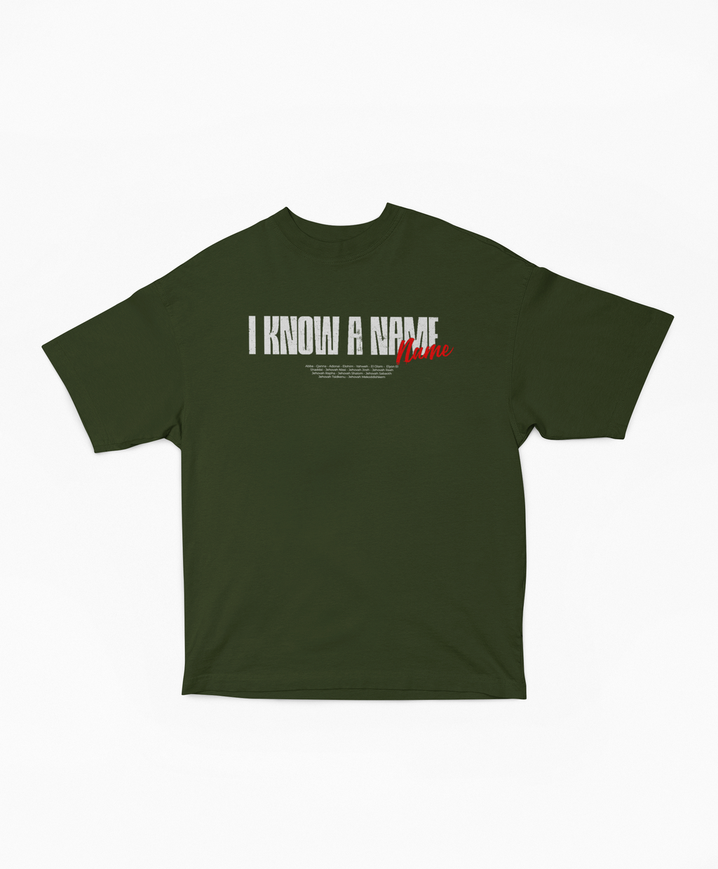 I Know a Name - Names of God Oversized Boxy Tee