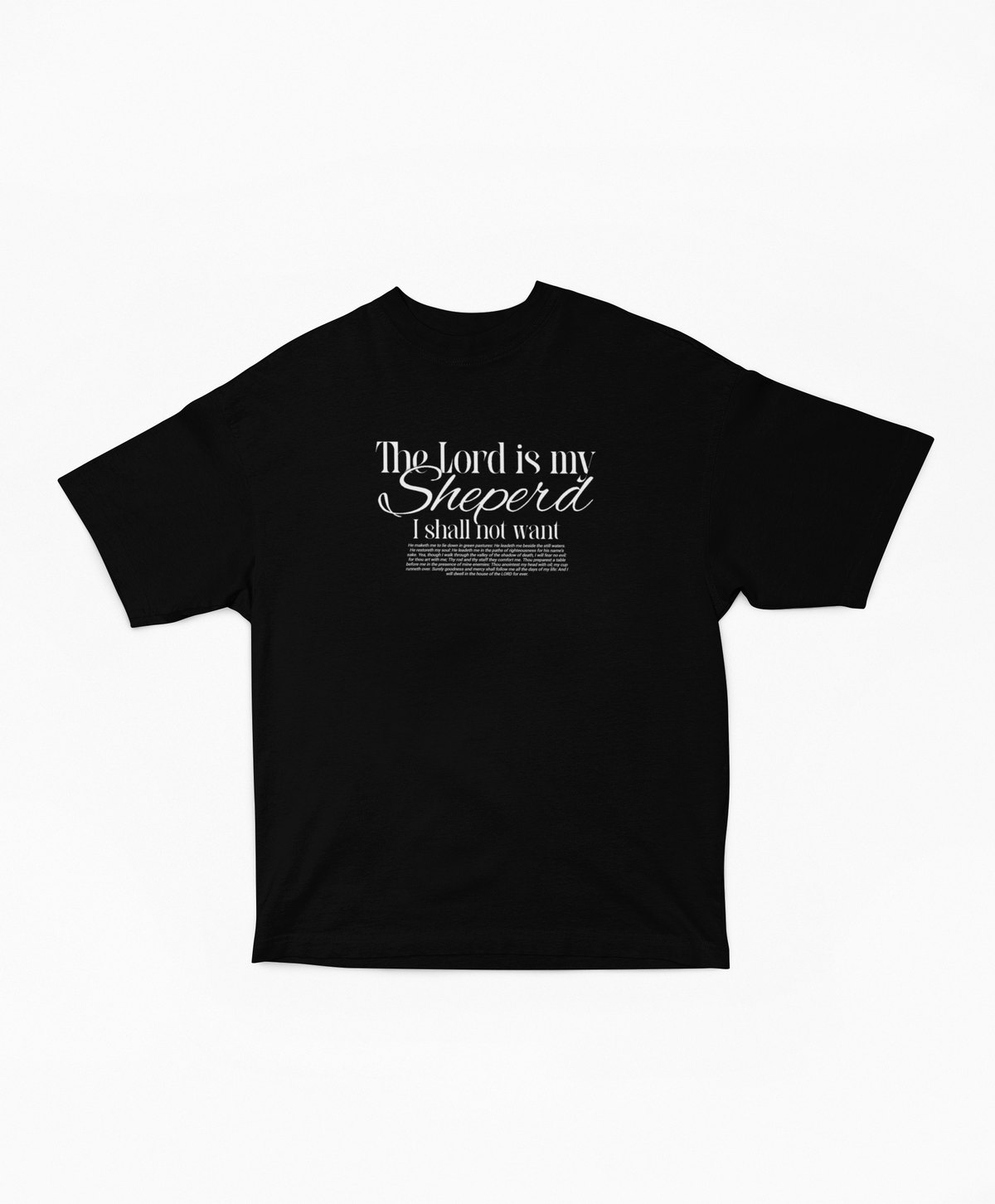 Psalm 23 Oversized Boxy Tee (W)