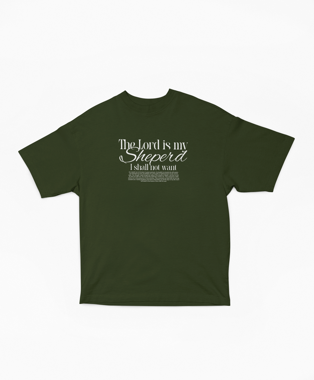 Psalm 23 Oversized Boxy Tee (W)
