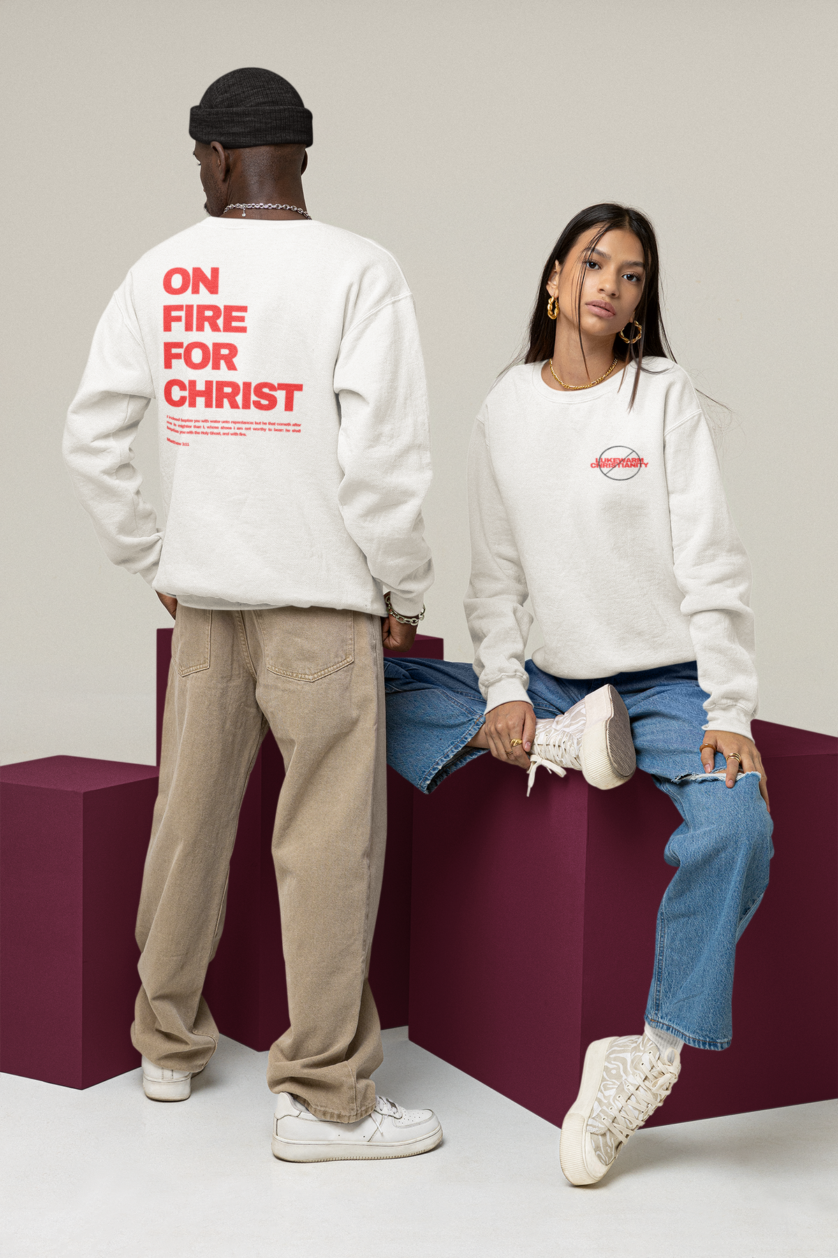 Matthew 3:11 Sweatshirt