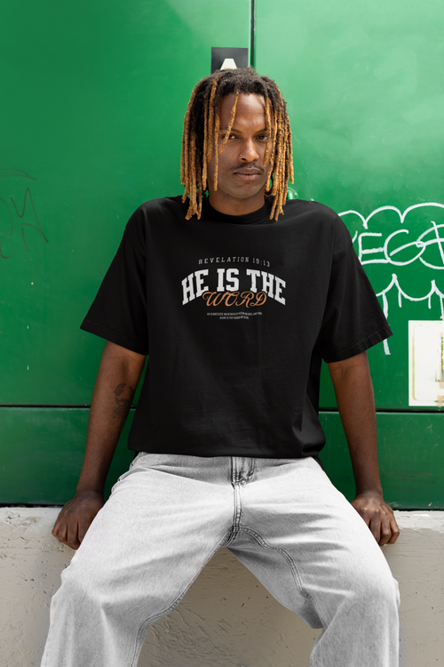 He is the Word - Revelation 19:13 Oversized Boxy Tee