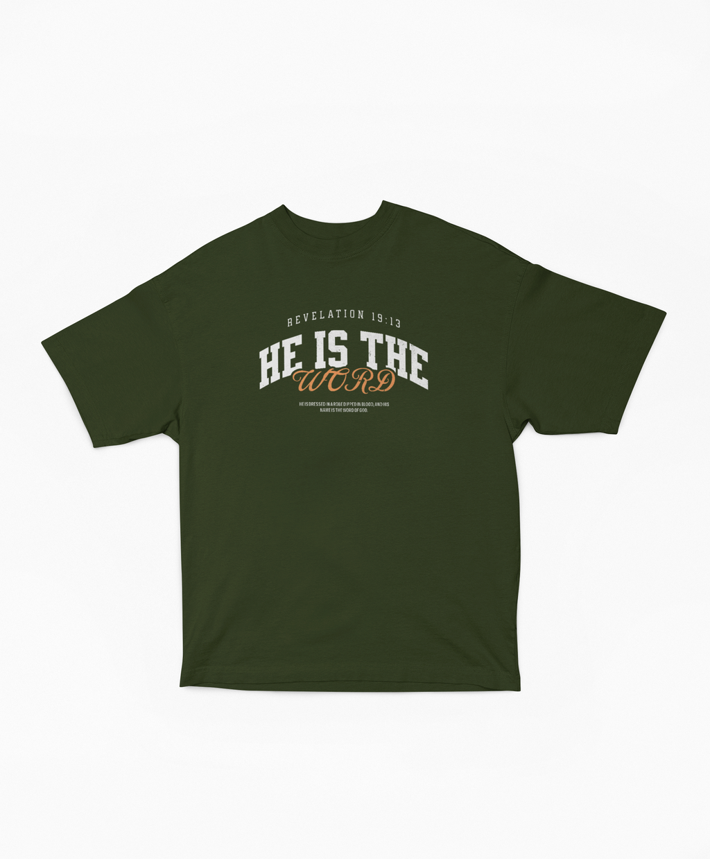 He is the Word - Revelation 19:13 Oversized Boxy Tee