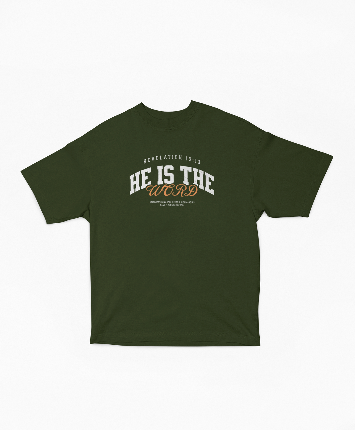 He is the Word - Revelation 19:13 Oversized Boxy Tee