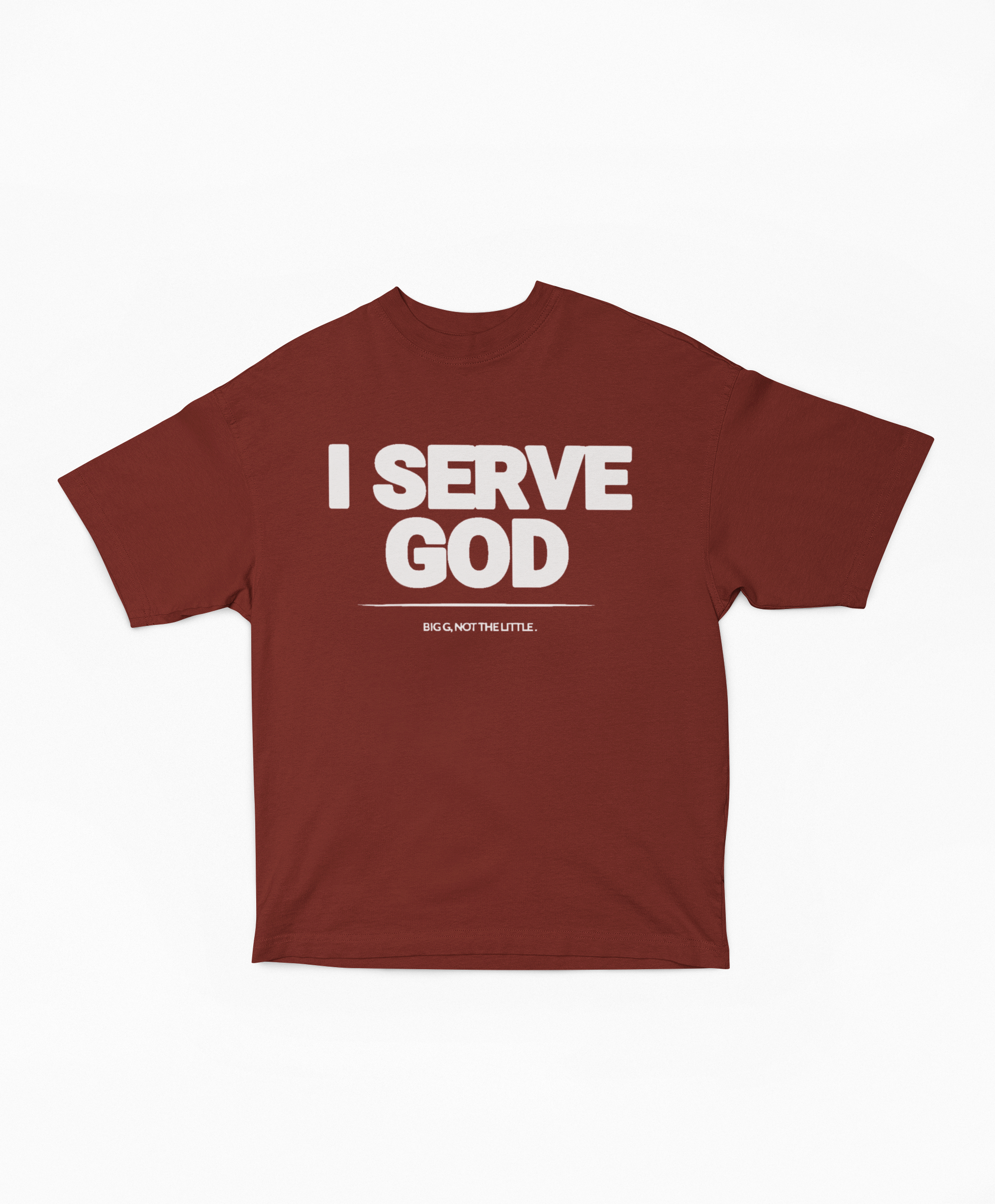 I Serve God Oversized Boxy Tee