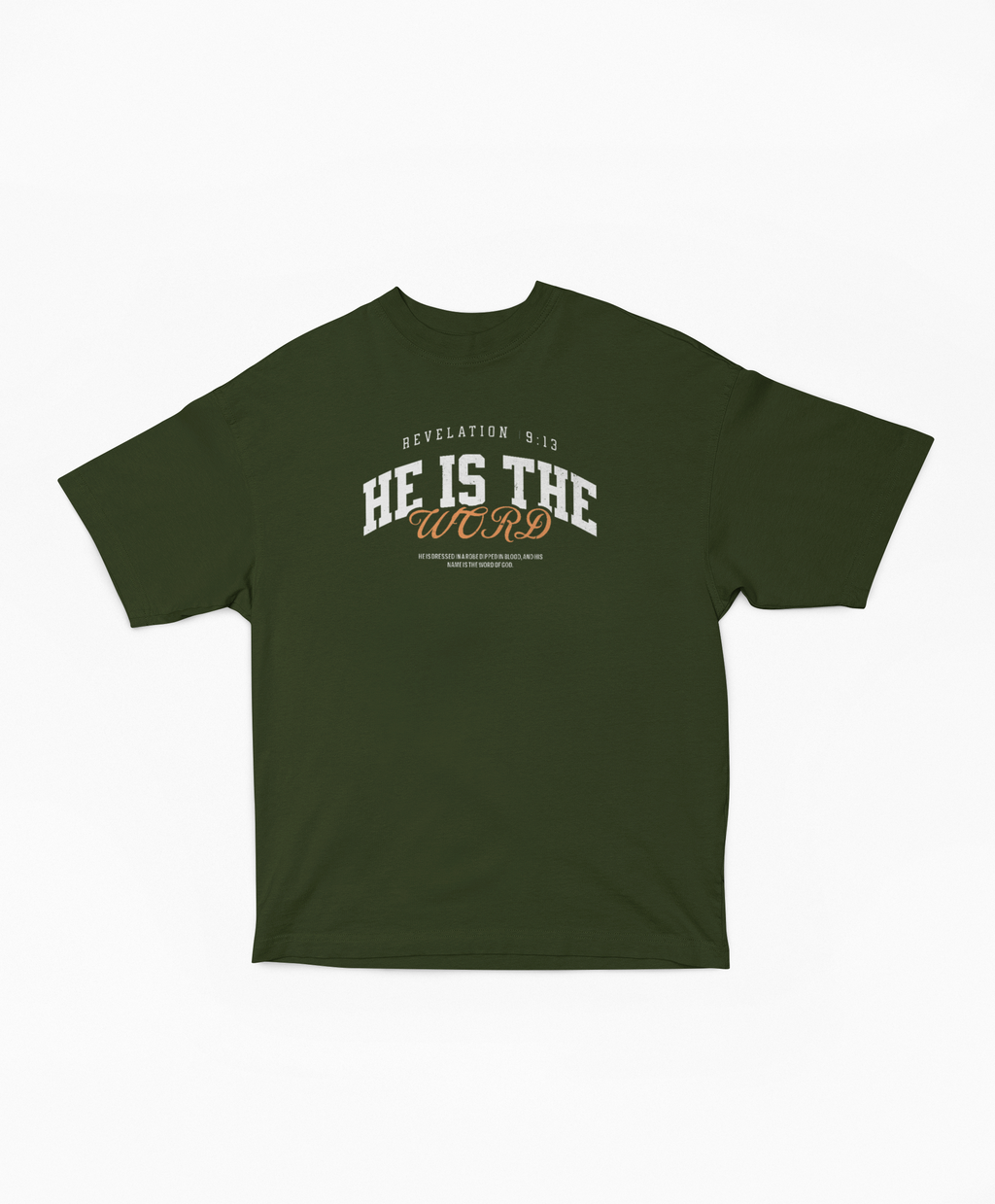He is the Word - Revelation 19:13 Oversized Boxy Tee