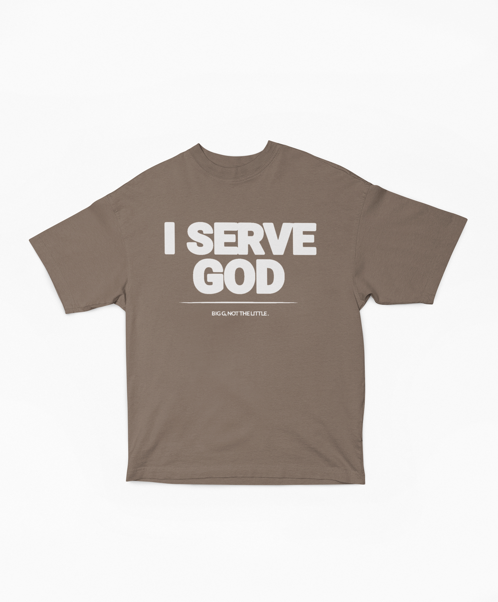 I Serve God Oversized Boxy Tee