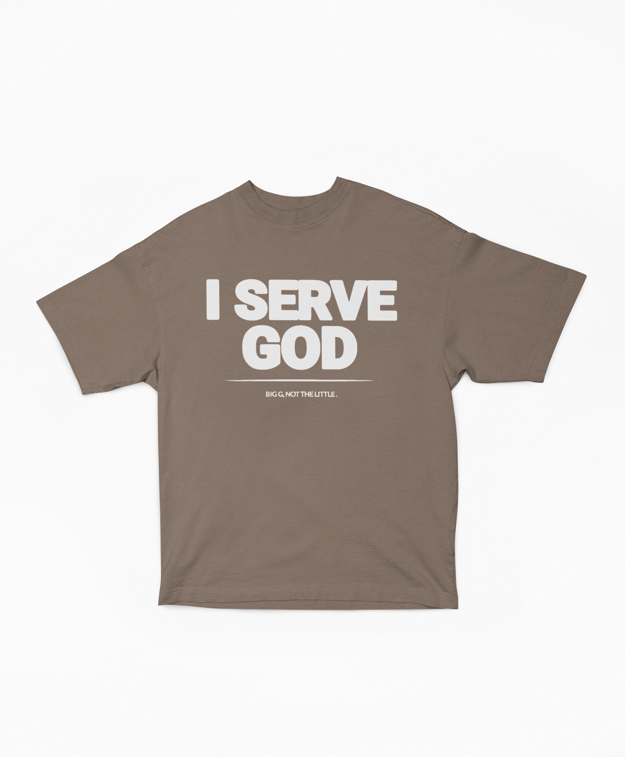 I Serve God Oversized Boxy Tee