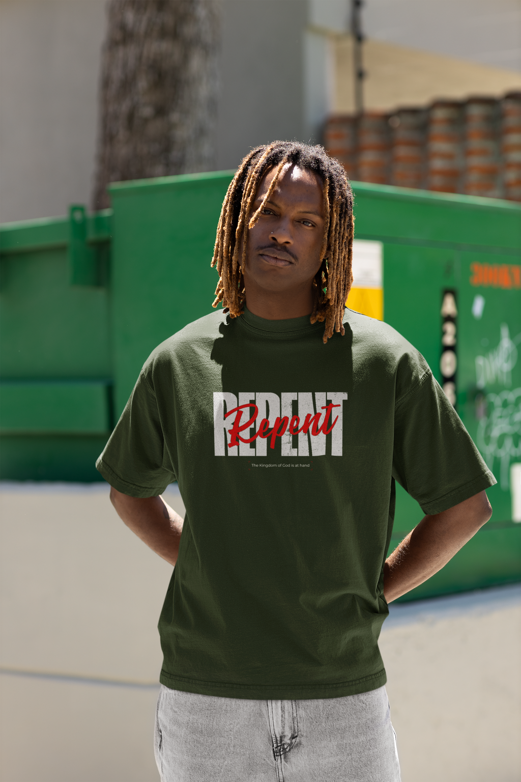Repent - Matthew 3:2 Oversized Boxy Tee